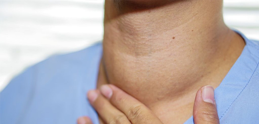 Bengkak pada leher disebabkan tahap hormon tiroid yang tinggi