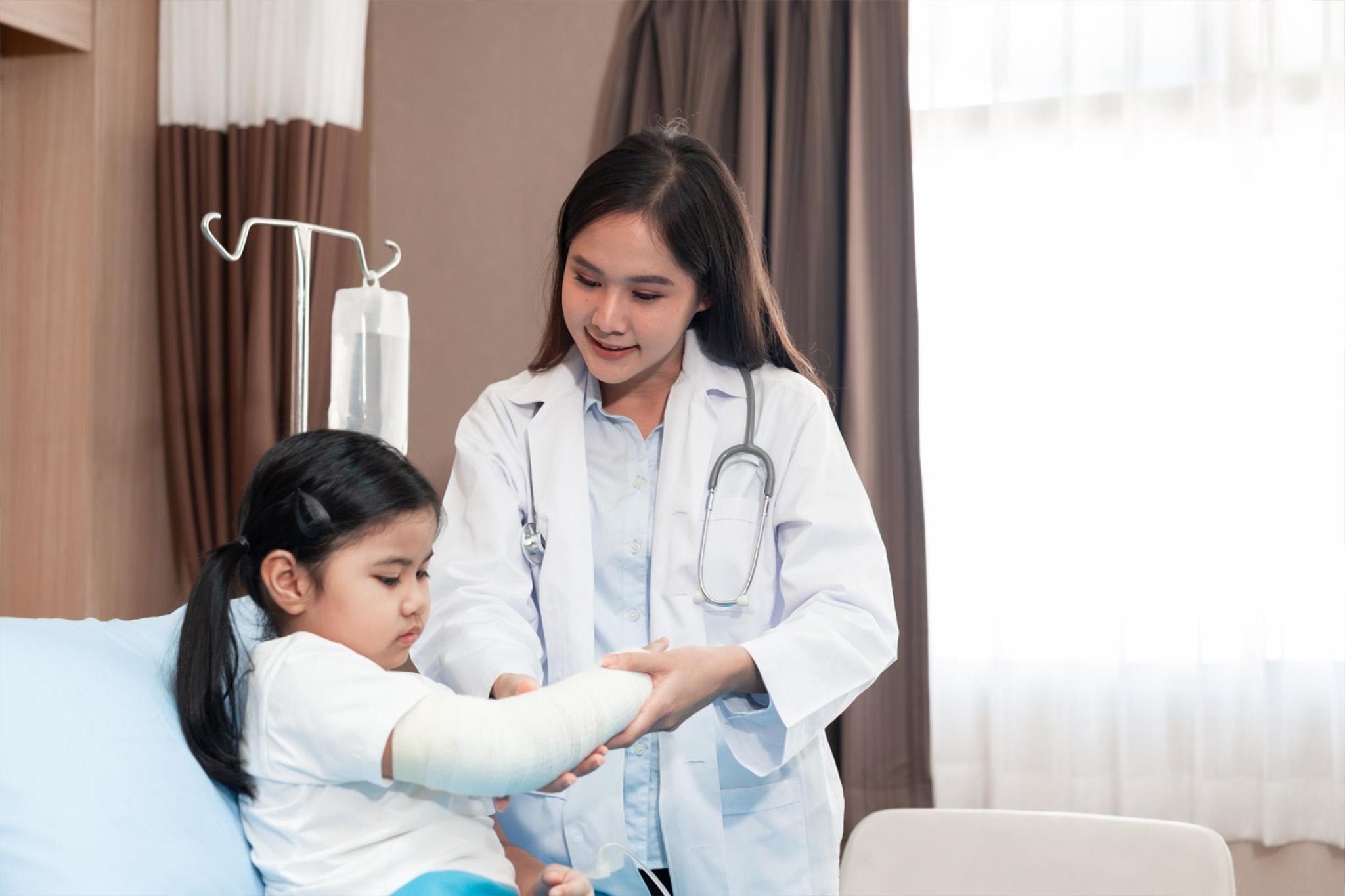 In-patient pediatric care for children needing hospitalization and supervision from pediatricians
