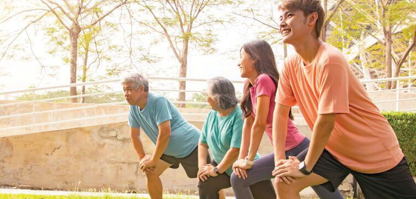Senaman dan regangan membantu individu sibuk mengekalkan gaya hidup sihat